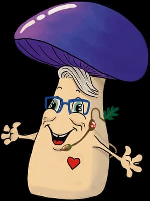 El hongo lector, mascota de las Fábulas de Gunter