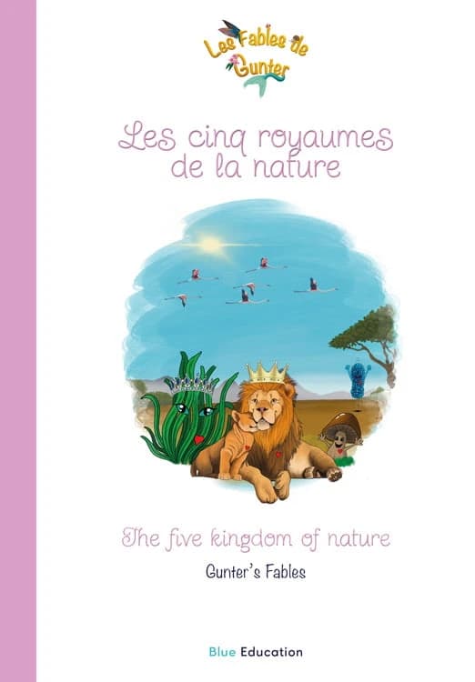 Portada de la fábula «Los cinco reinos de la naturaleza», las Fábulas de Gunter